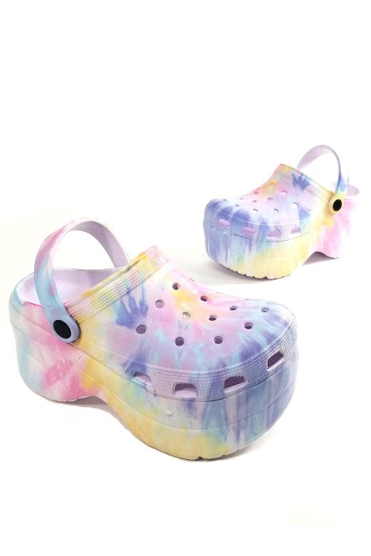 TyeDye Crocs
