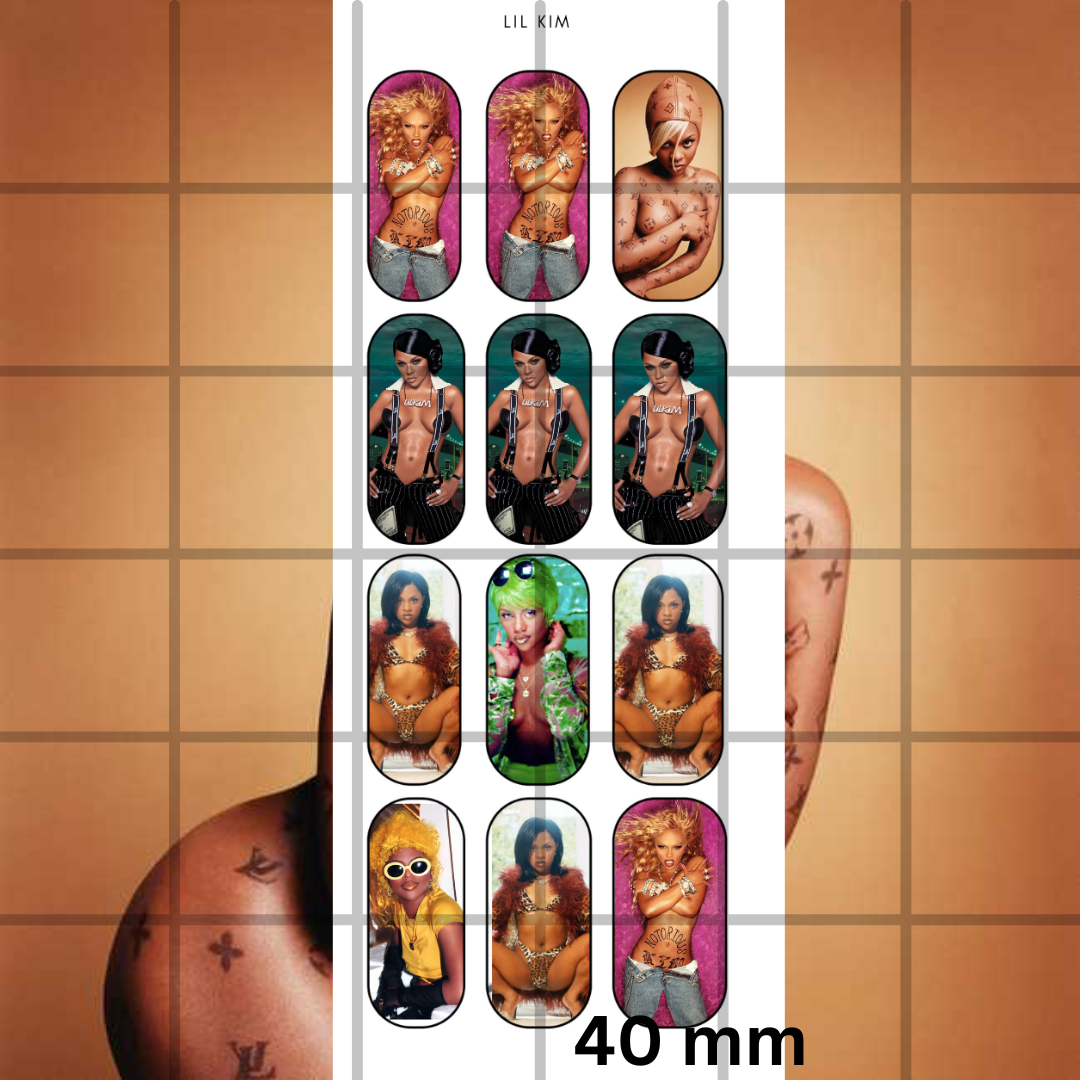 Lil kim nail decals