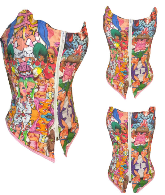 Graffiti corset