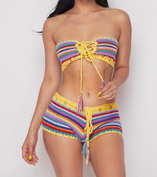 Stripe crochet set